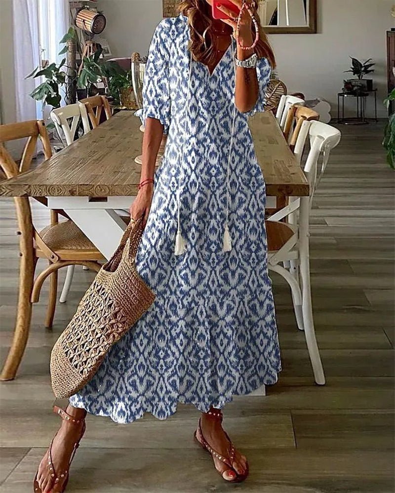 Vivienne | Effortless Boho Midi Dress