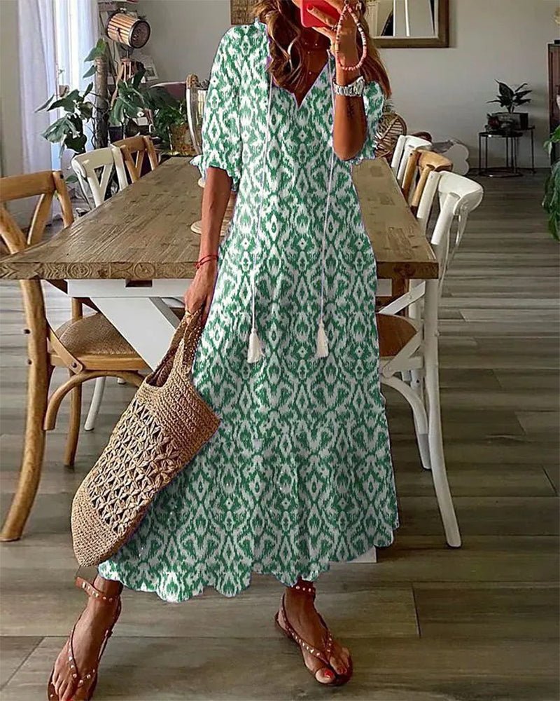 Vivienne | Effortless Boho Midi Dress