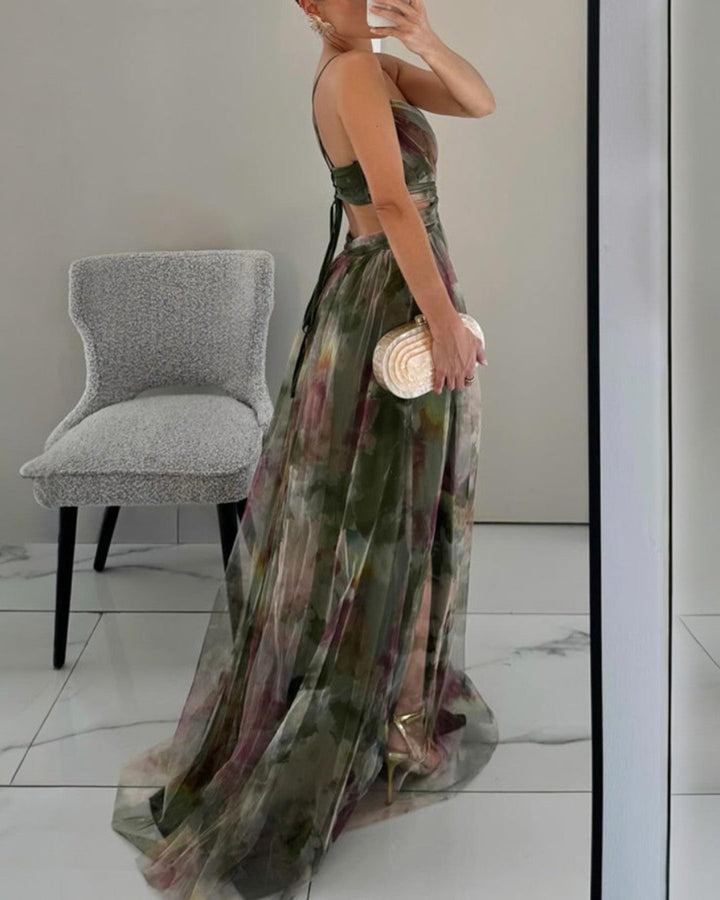 Andrea | Enchanting Maxi Dress with Floral Print