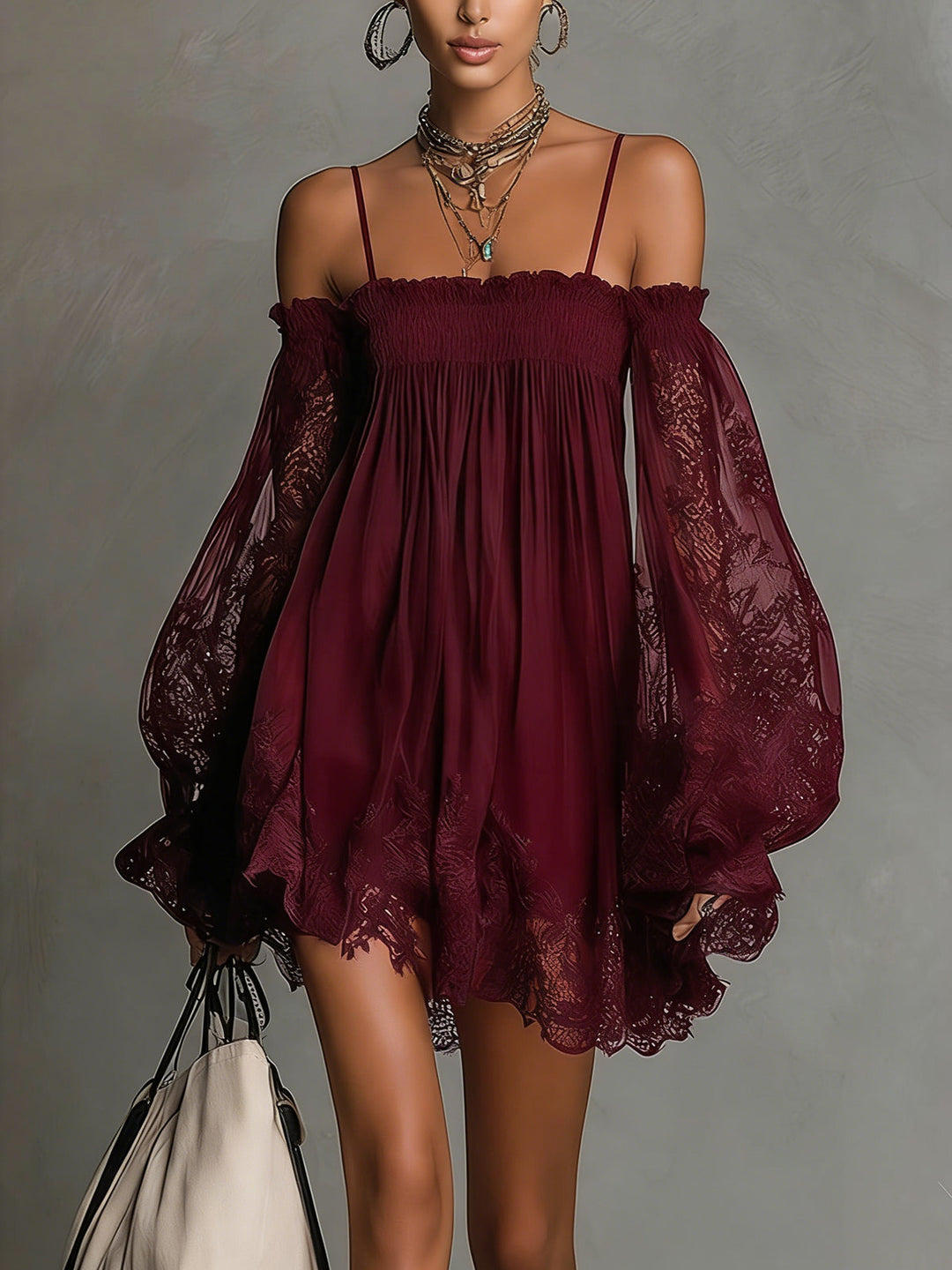 Naomi | Elegant Sheer Mini Dress