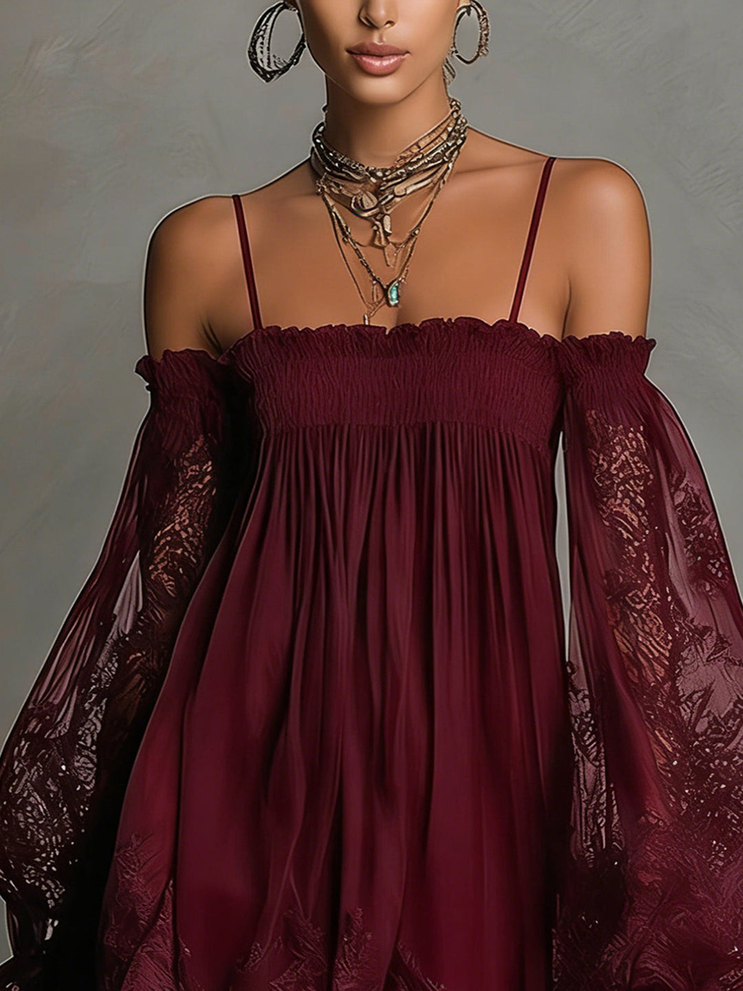 Naomi | Elegant Sheer Mini Dress