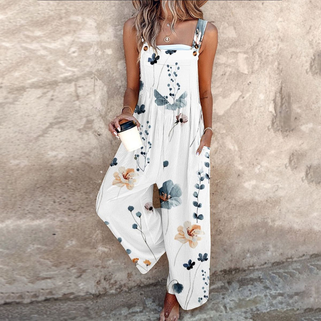 Comfortable Printed Work Overalls