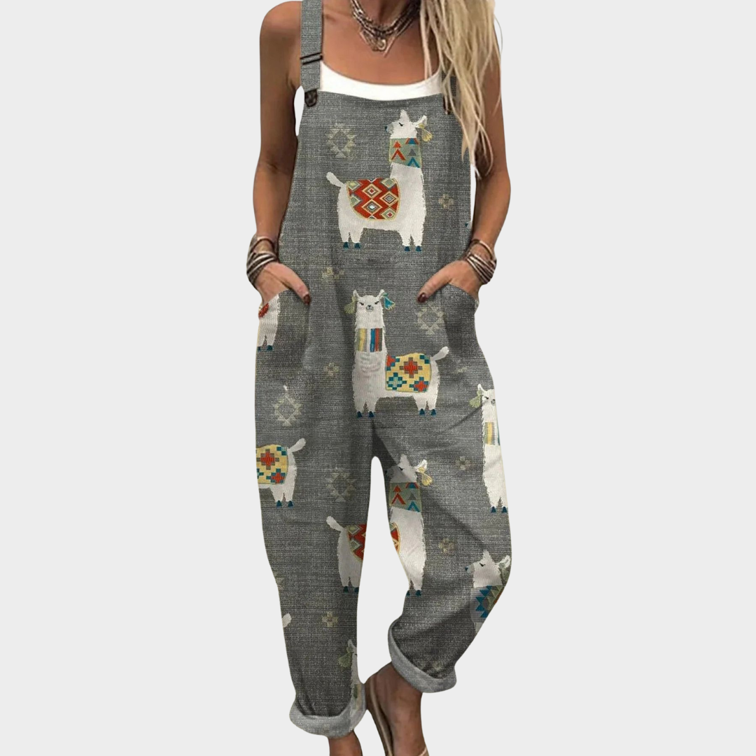 Comfortable Printed Work Overall