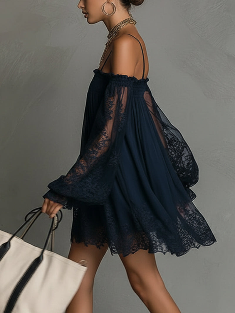 Naomi | Elegant Sheer Mini Dress