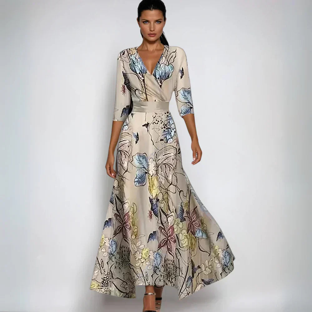 Uma | Flattering A-Line Floral Dress