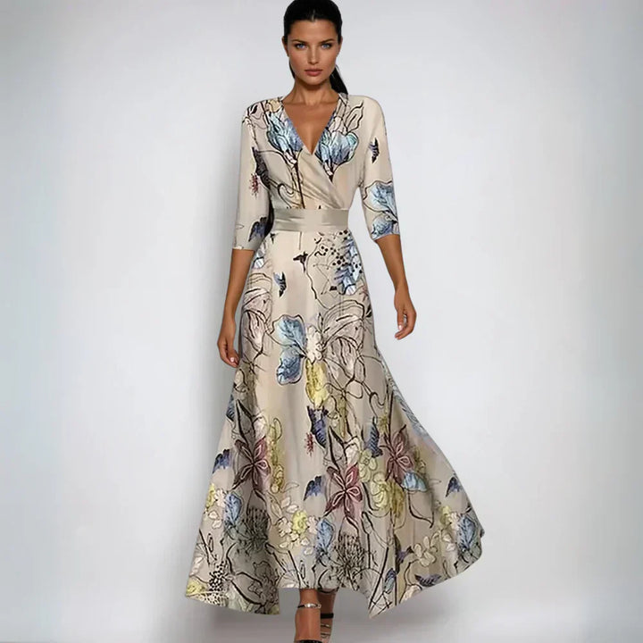 Uma | Flattering A-Line Floral Dress