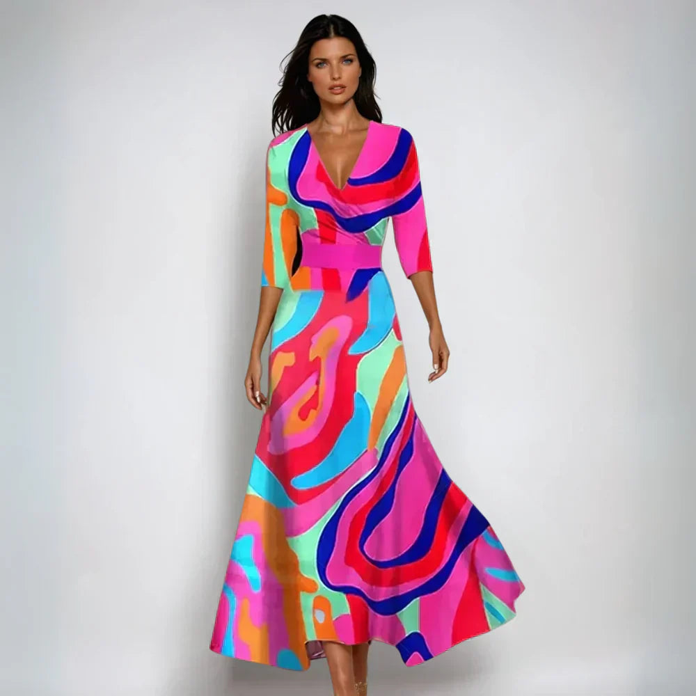 Uma | Flattering A-Line Floral Dress