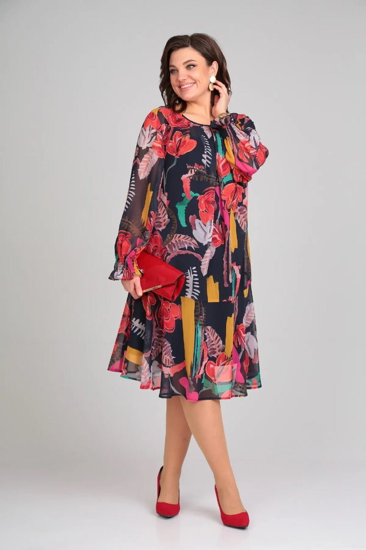 Florine – Elegant Floral Dress