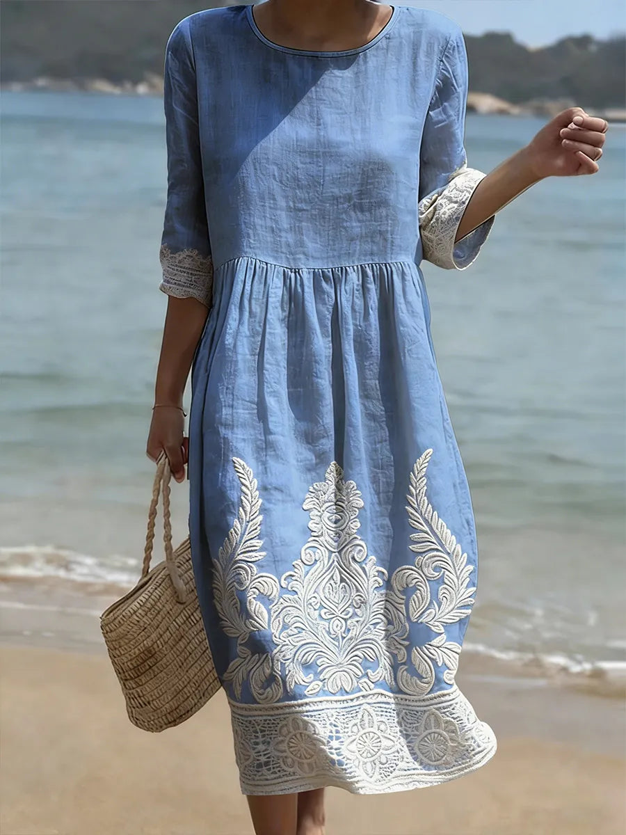 Lindsey | Casual Women's Dress with Floral Print
