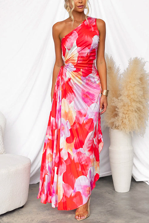 Xena | Elegant Off-Shoulder Pleated Dress