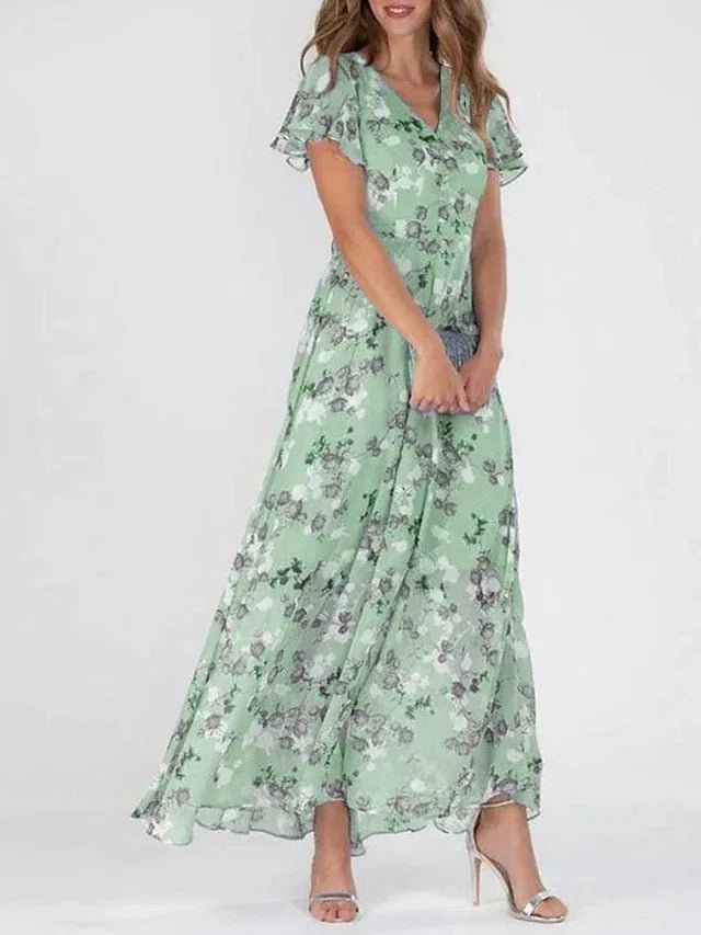 Lily | Elegant Long Floral Dress