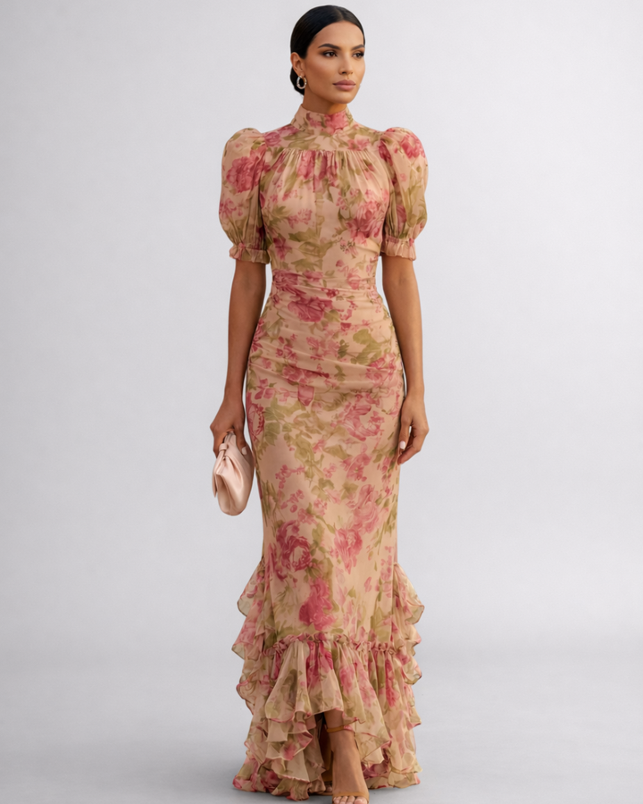 Rosario | Elegant Floral Maxi Dress