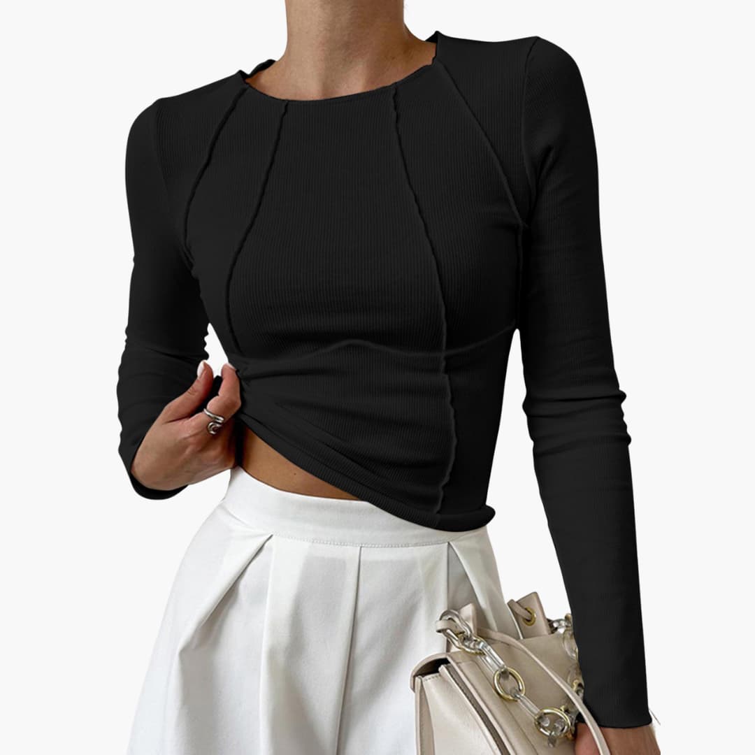 Azalea | Sculpted Seam Long Sleeve Top