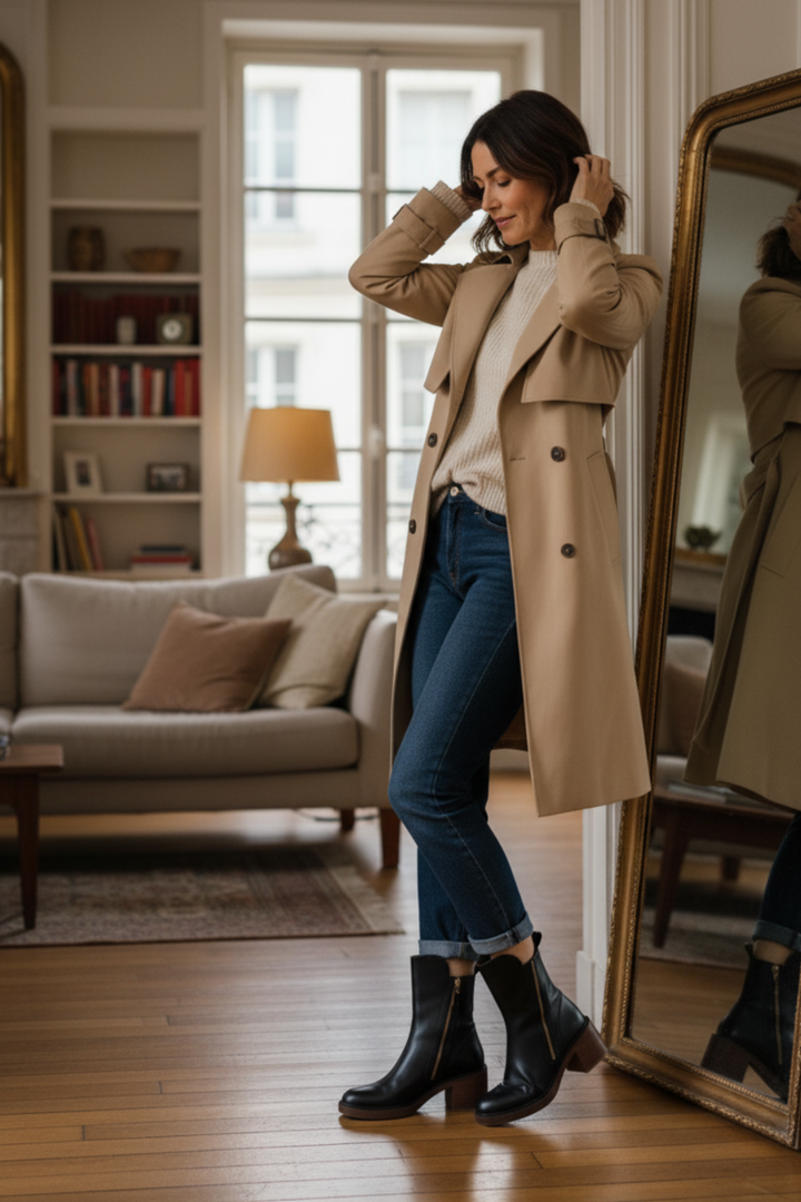 Ramona | Elegant Leather Ankle Boots