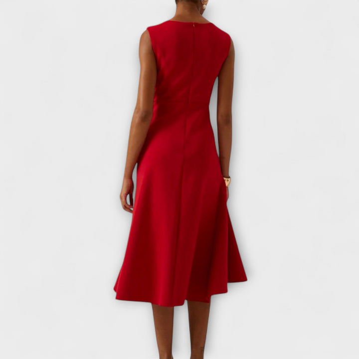 Sandra | Elegant Midi Dress For Any Occasion