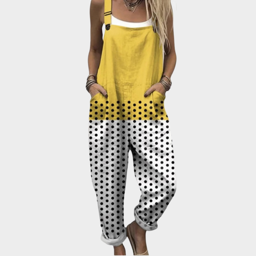 Comfortable Printed Work Jumpsuit