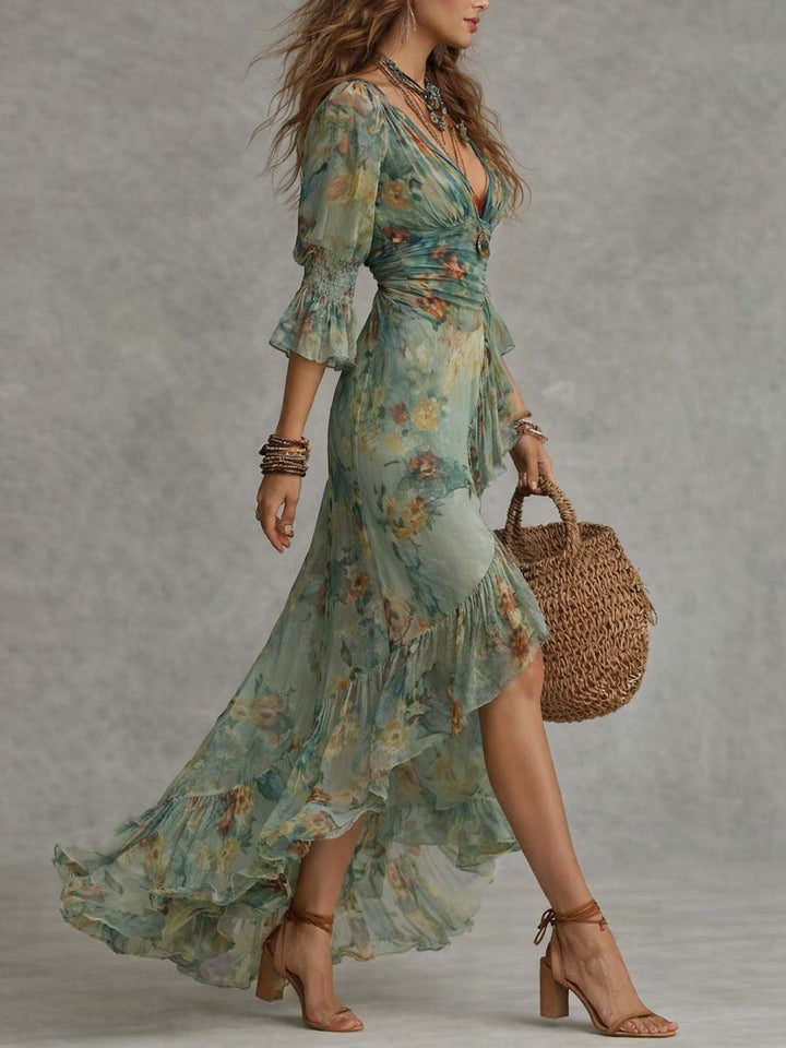 Ariel | Romantic Boho Maxi Dress