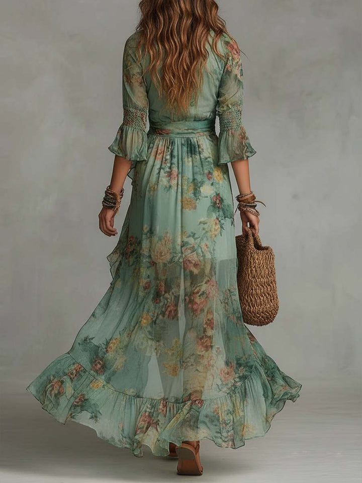 Ariel | Romantic Boho Maxi Dress