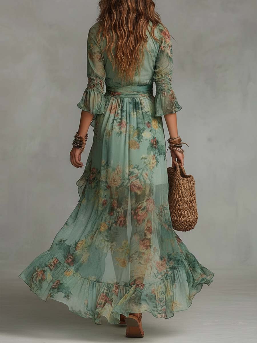 Karen | Romantic Boho Maxi Dress