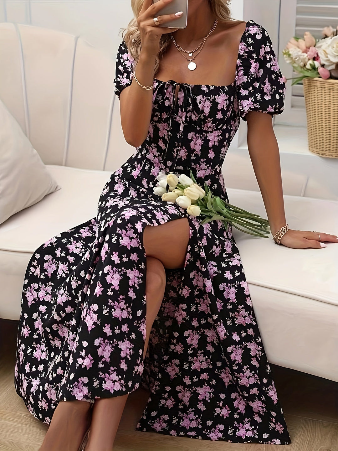 Nora | Elegant Floral Dress for Every Occasion