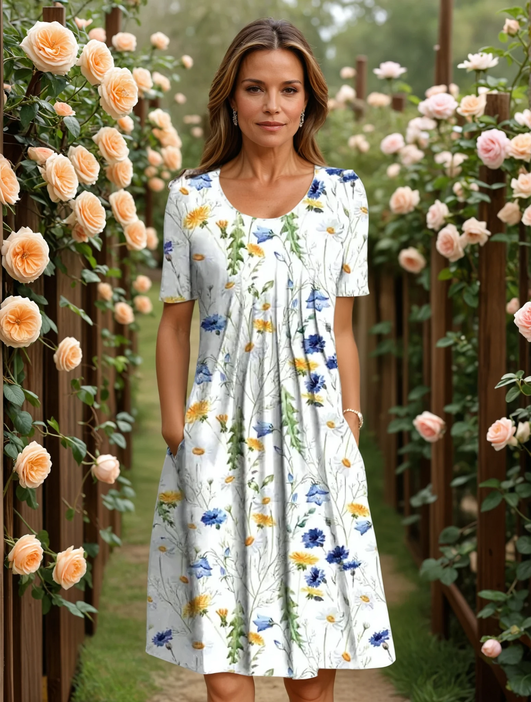 Jenny | Elegant Dress with Tummy Coverage