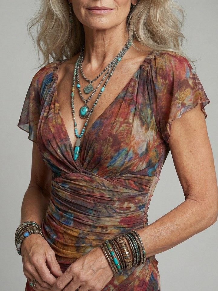 Aeris | Quiet Halter Midi Dress