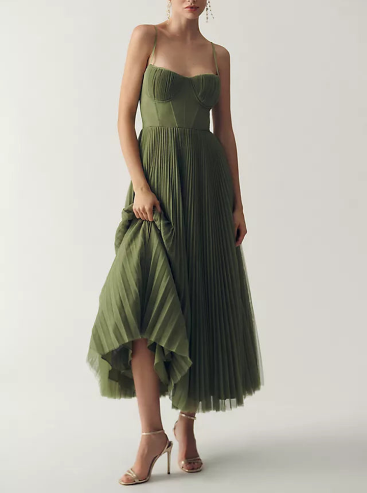 Katie | Elegant Draped Tulle Dress
