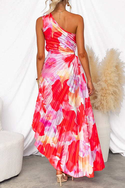 Xena | Elegant Off-Shoulder Pleated Dress