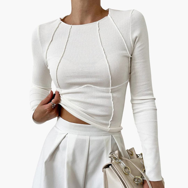 Azalea | Sculpted Seam Long Sleeve Top
