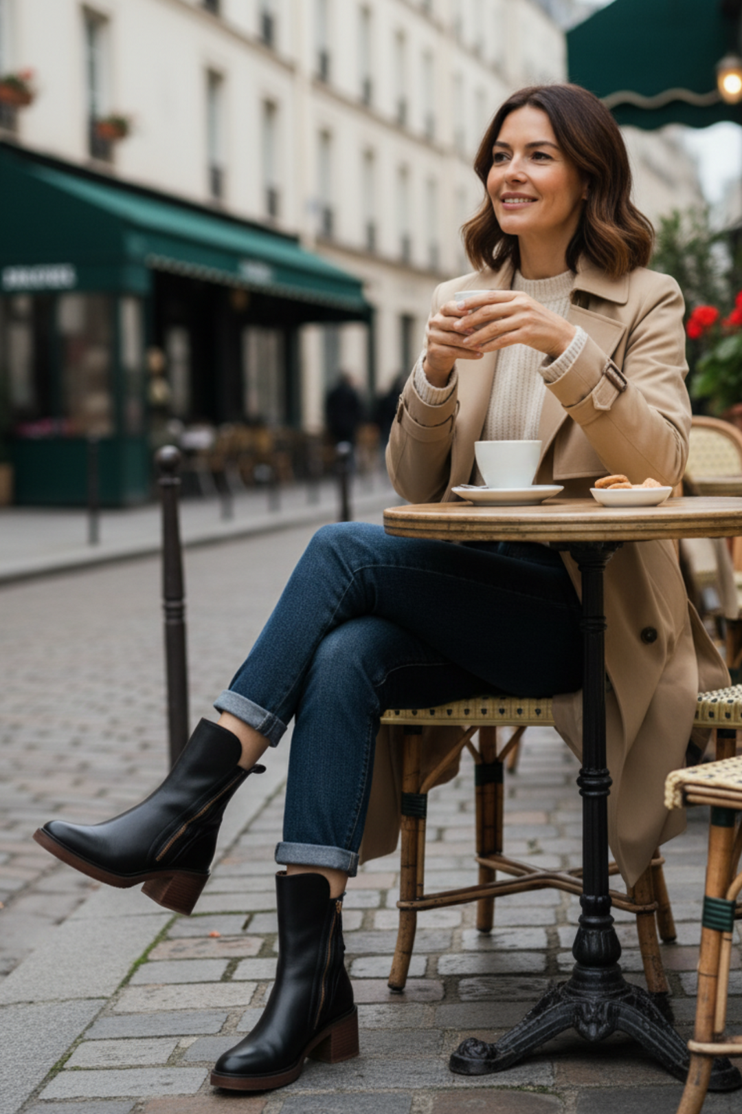 Ramona | Elegant Leather Ankle Boots