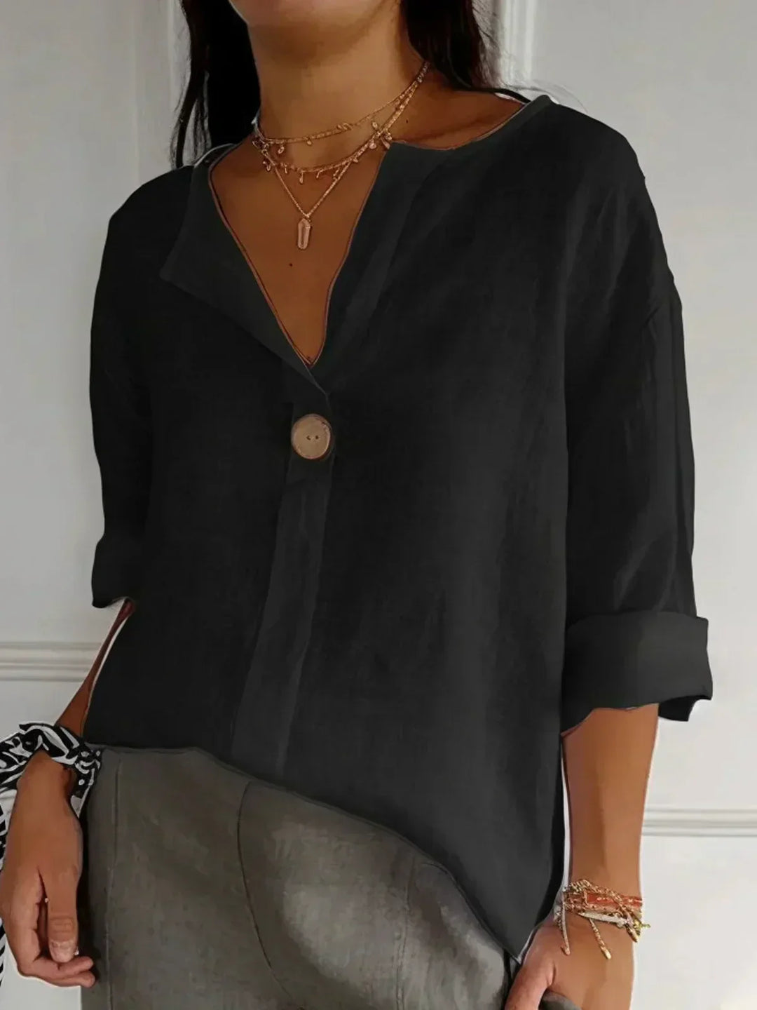 Carla | Casual V-Neck Blouse
