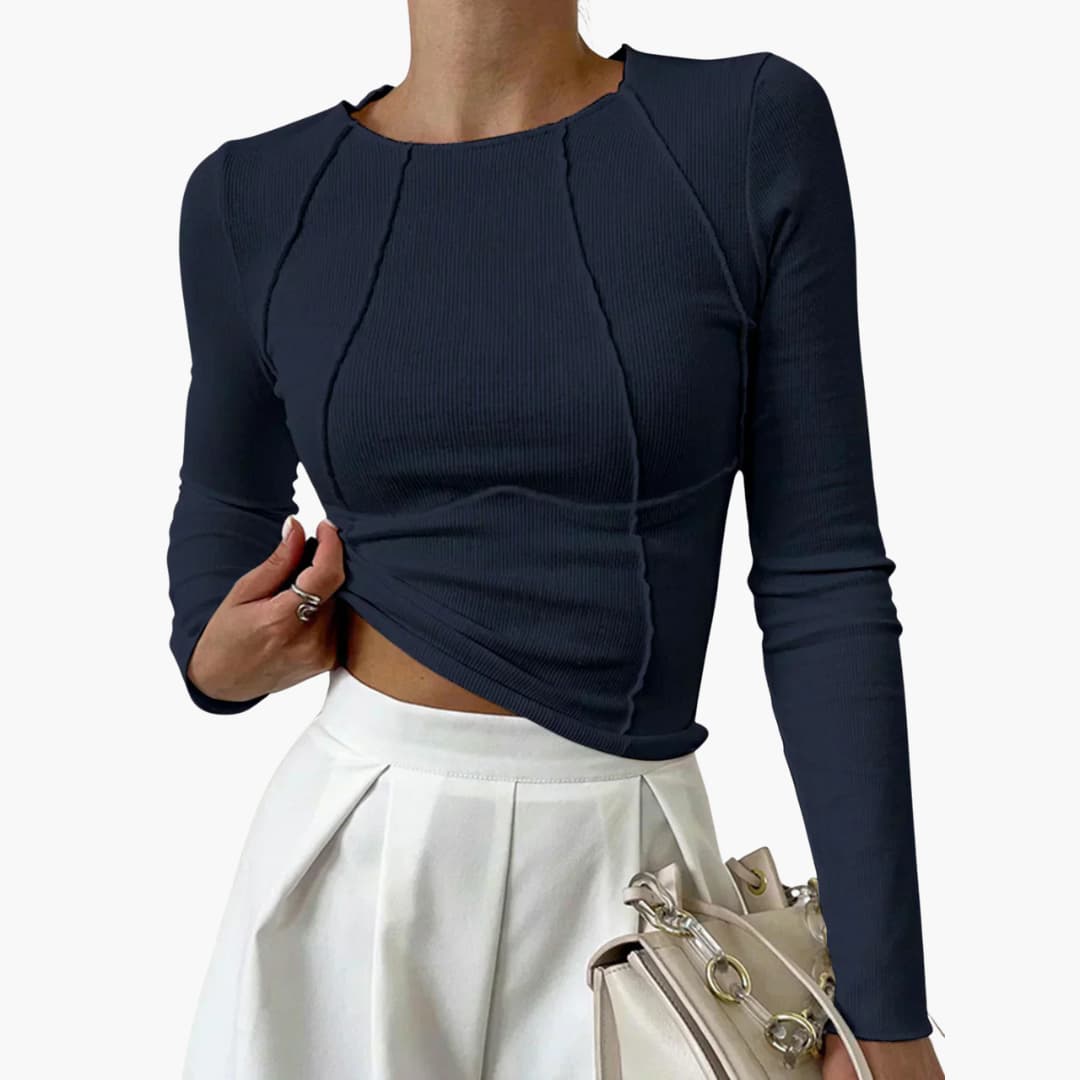 Azalea | Sculpted Seam Long Sleeve Top
