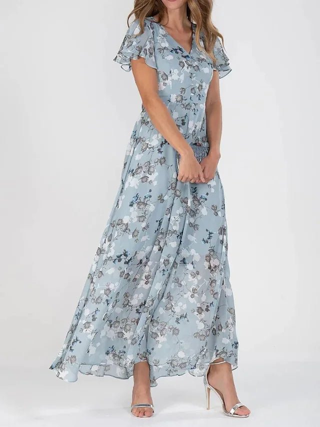 Lily | Elegant Long Floral Dress