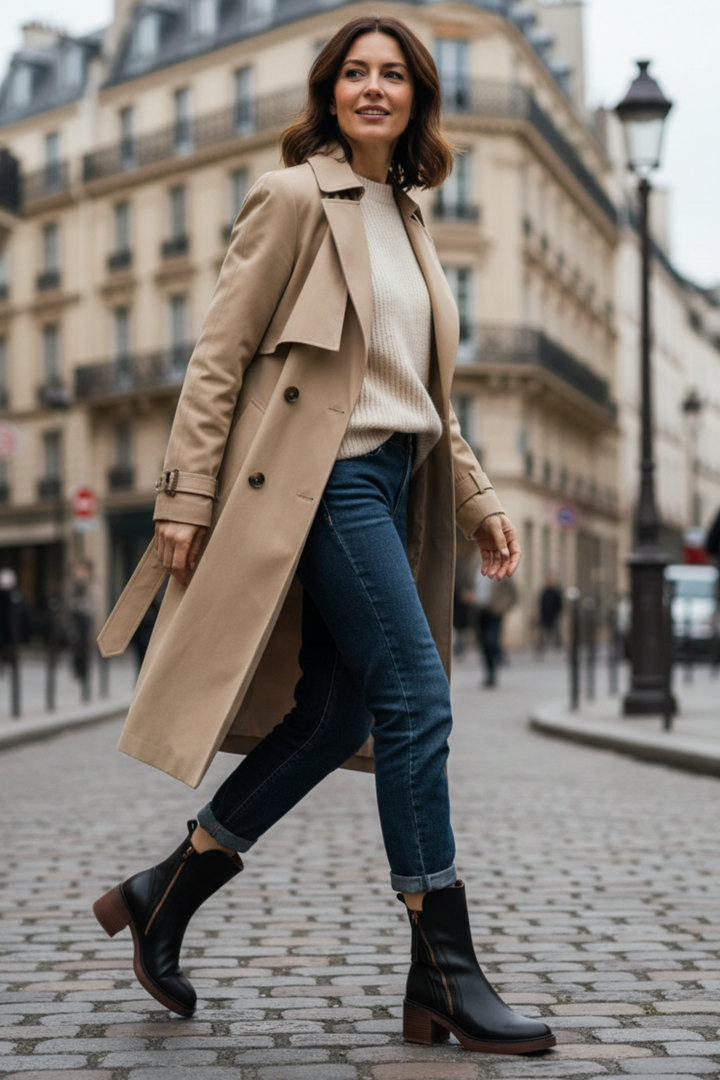 Ramona | Elegant Leather Ankle Boots