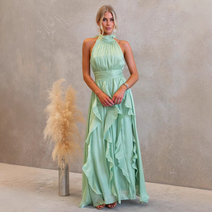 Celestia Ruffled Maxi Dress