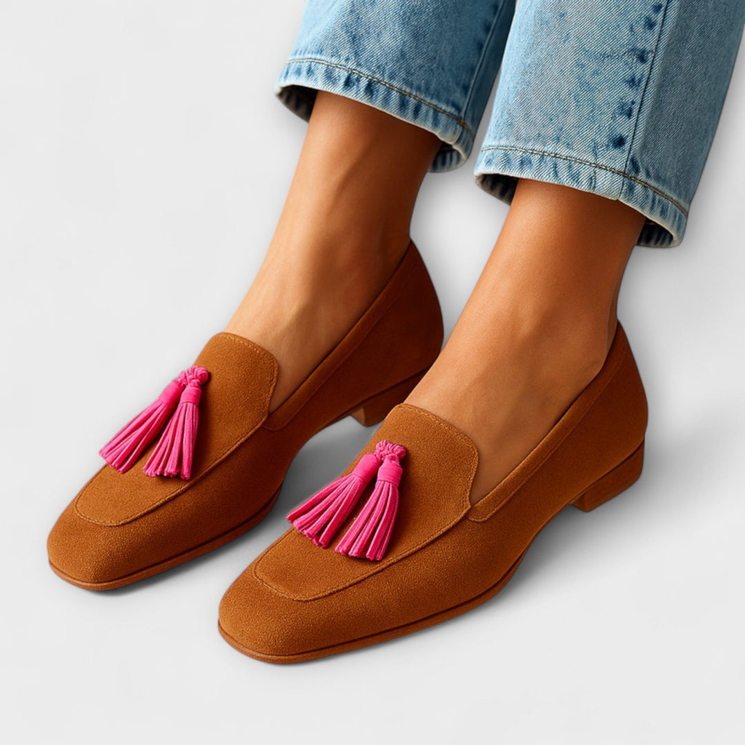 Juliana | Comfortable Suede Tassel Loafers
