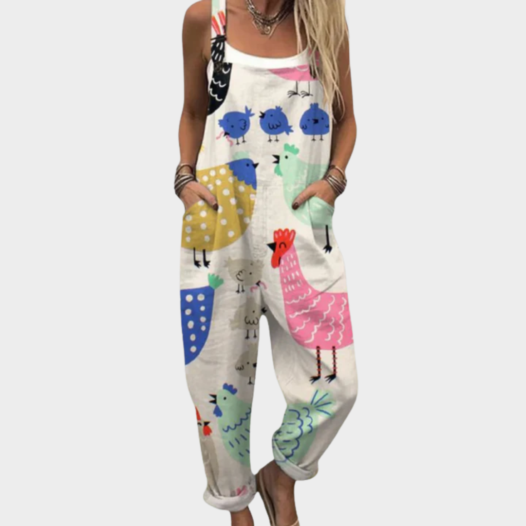 Comfortable Printed Work Overall