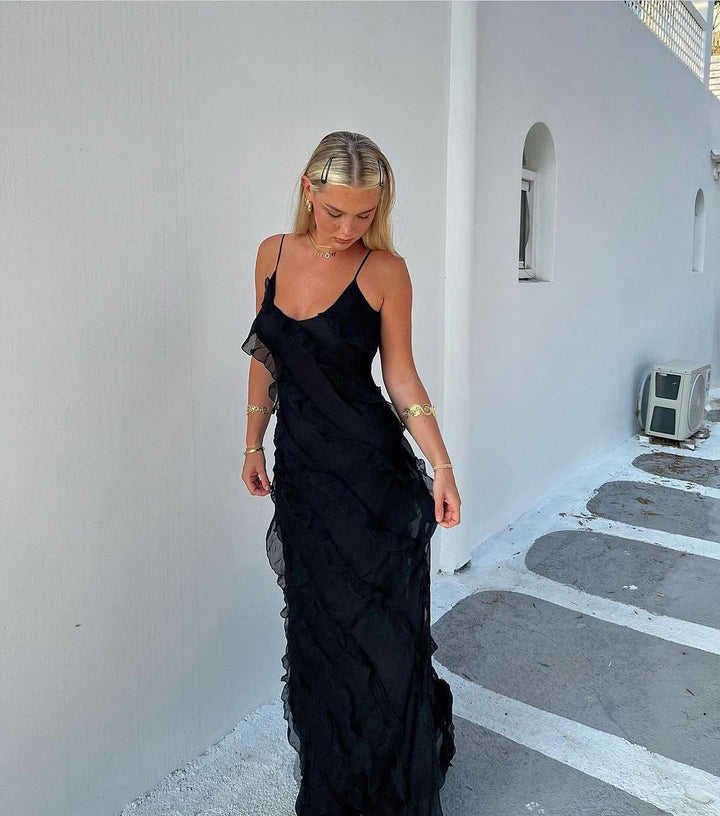 Carla | Elegant Maxi Dress With Ruffles