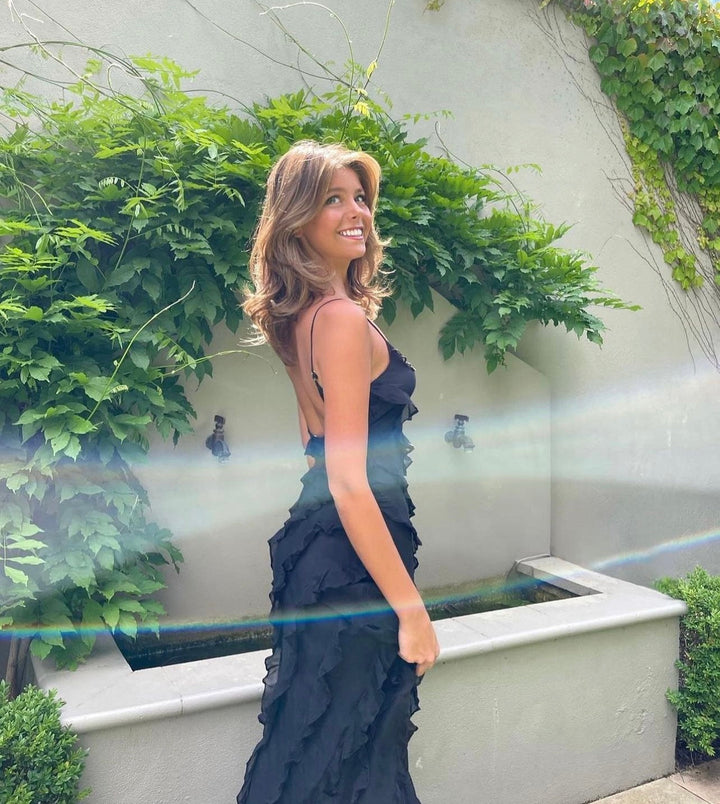 Carla | Elegant Maxi Dress With Ruffles
