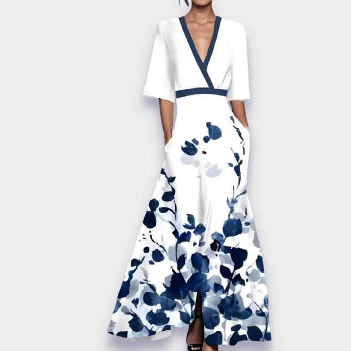 Uma | Flattering A-Line Floral Dress