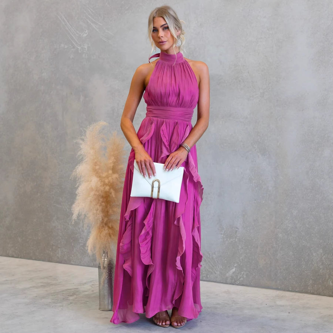 Celestia Ruffled Maxi Dress