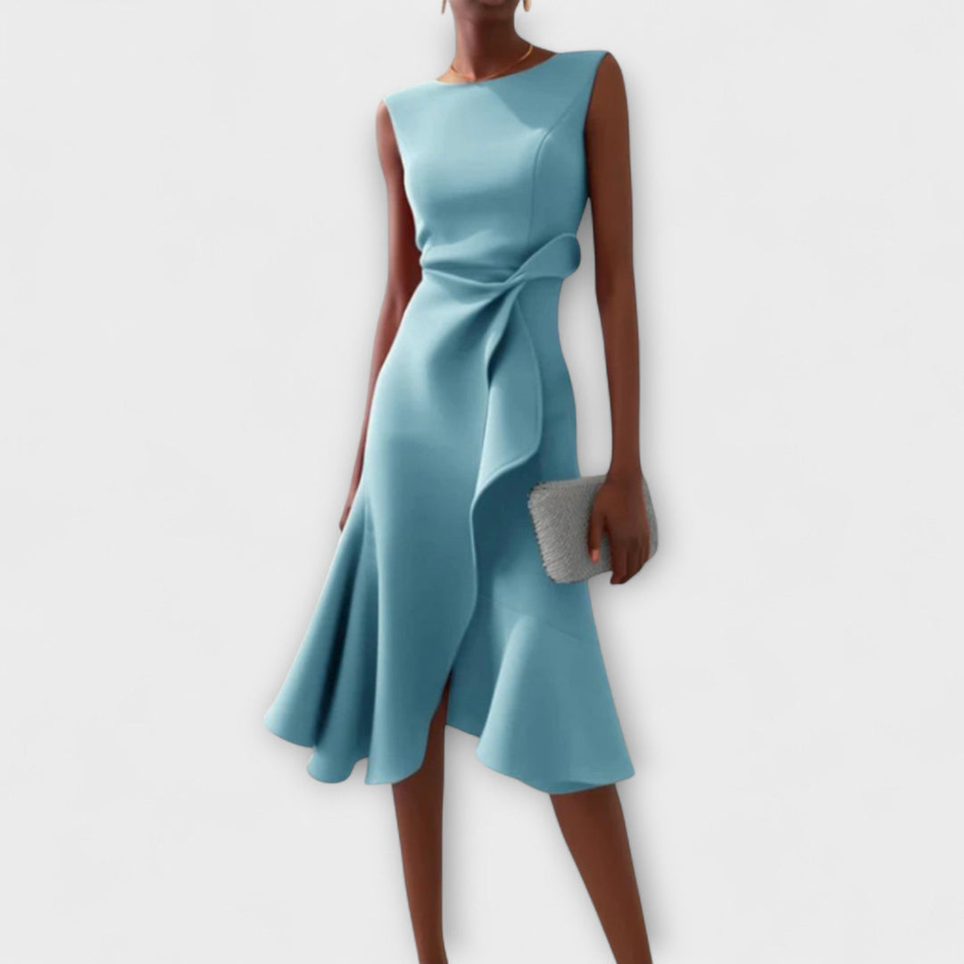 Sandra | Elegant Midi Dress For Any Occasion