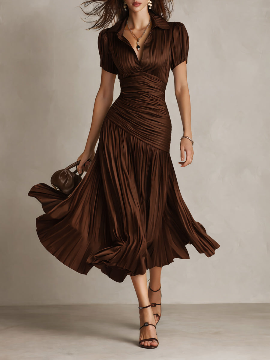 Grace | Timeless Striped Midi Elegance