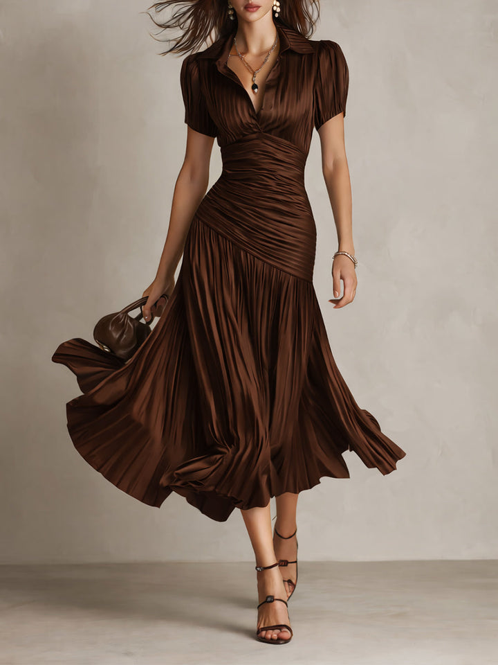 Grace | Timeless Striped Midi Elegance