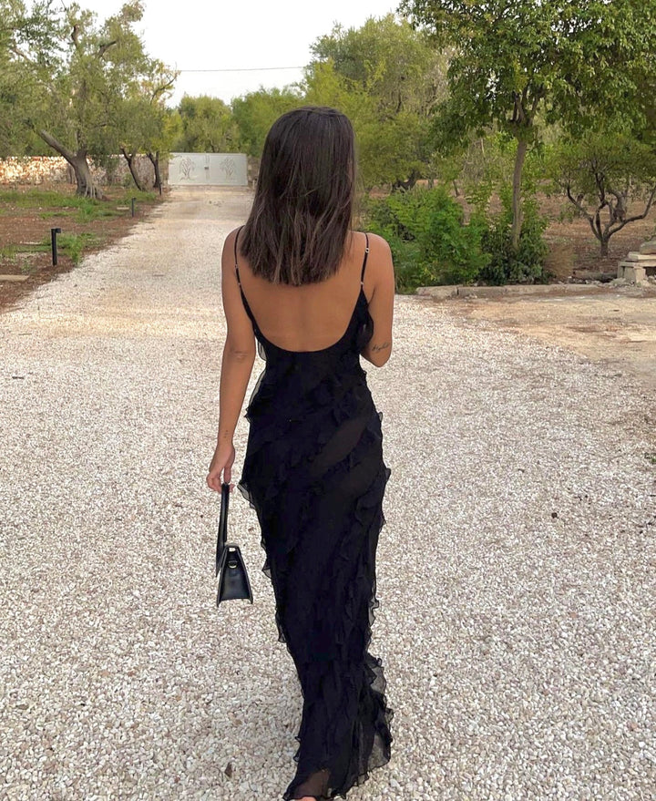 Carla | Elegant Maxi Dress With Ruffles