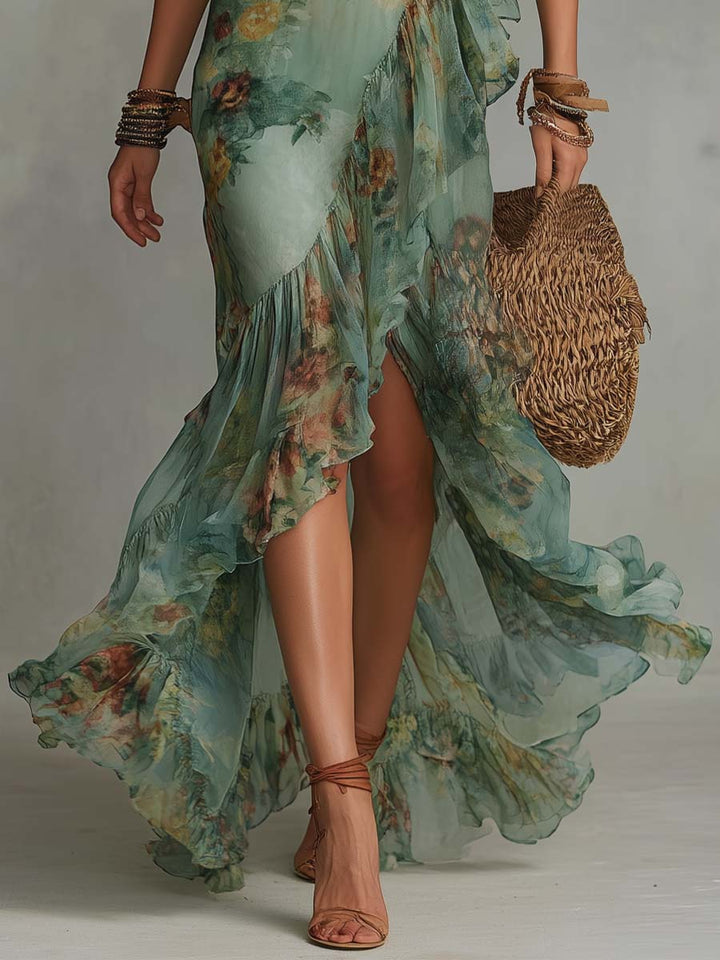 Ariel | Romantic Boho Maxi Dress