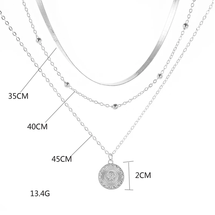 Amalia | Elegant Triple Necklace