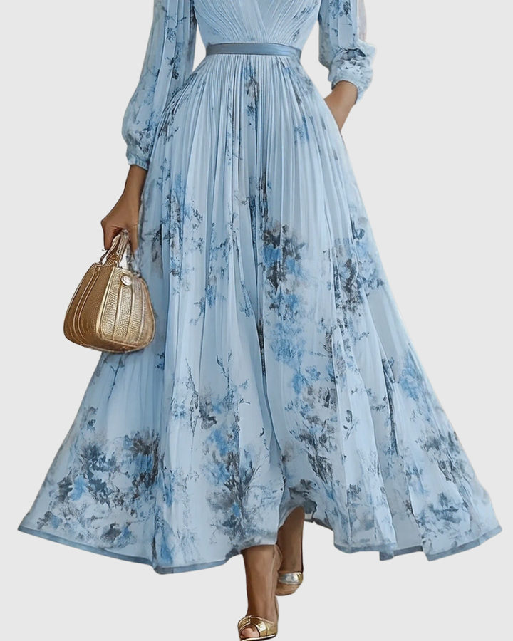 Penny | Elegant Pleated Maxi Dress