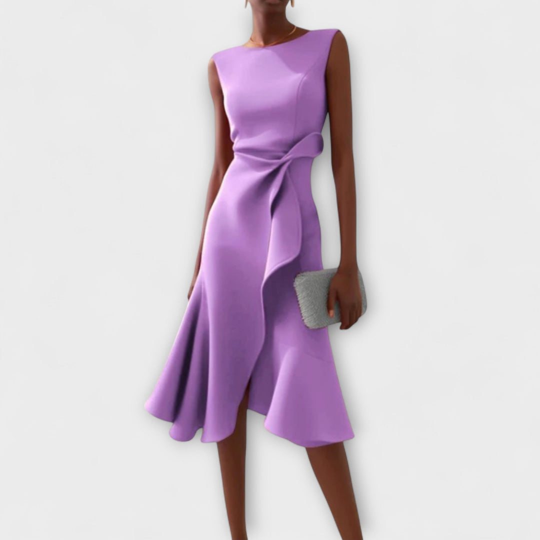 Sandra | Elegant Midi Dress For Any Occasion
