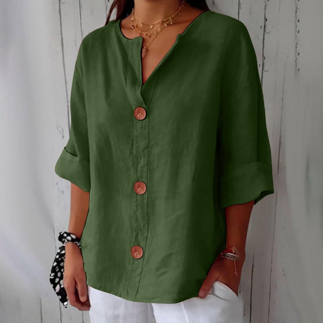 Ruby | Casual Linen Blouse
